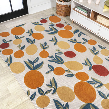 Limone Bold Lemon High-low Indoor/outdoor Area Rug